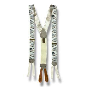 Vintage Trafalgar Braces Suspenders Olympic Canoe Rowing Team Boat Fabric